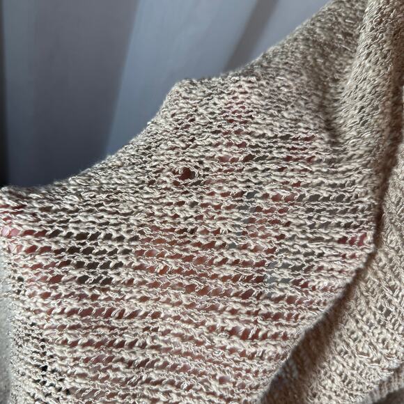 Coldwater Creek Crochet Knit Shawl Womens One Size Coastal Cowgirl Boho Chic - Picture 6 of 7